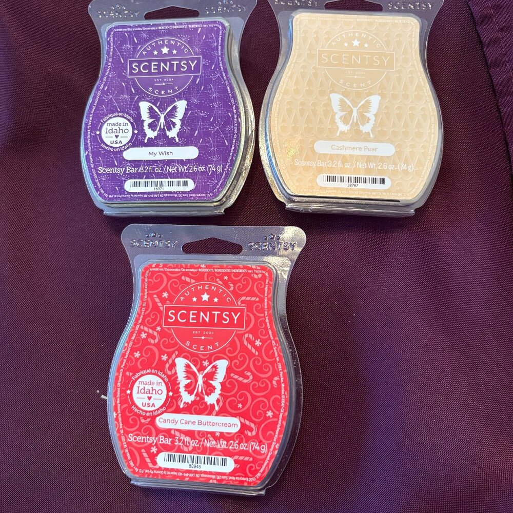 Scentsy Bar Lot (3)- Cool Mint & Winter Fresh Wax Melt